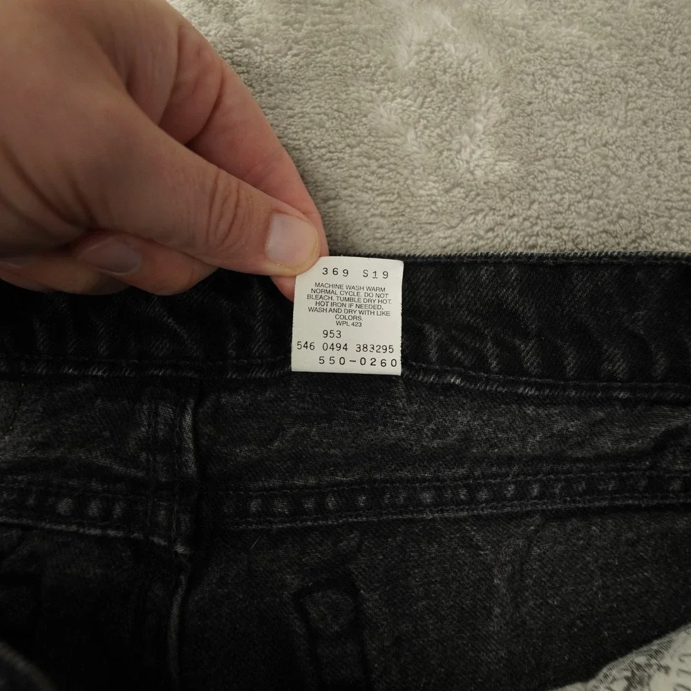 Levi's Vintage 90s 550 Relaxed Fit Tapered Leg Jeans Men's 33x32 Black USA Made